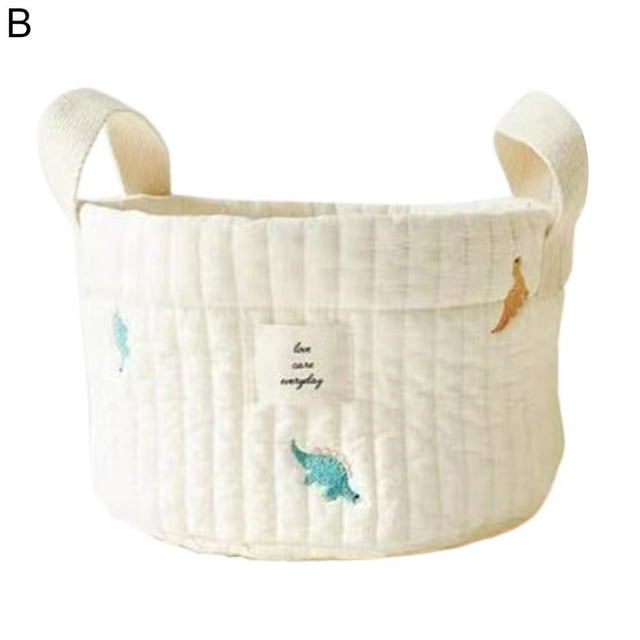 EIMELI Storage Basket Storage Basket Soft Texture Wide Application Cotton Assorted Cartoon Organizer Box Household Supplies