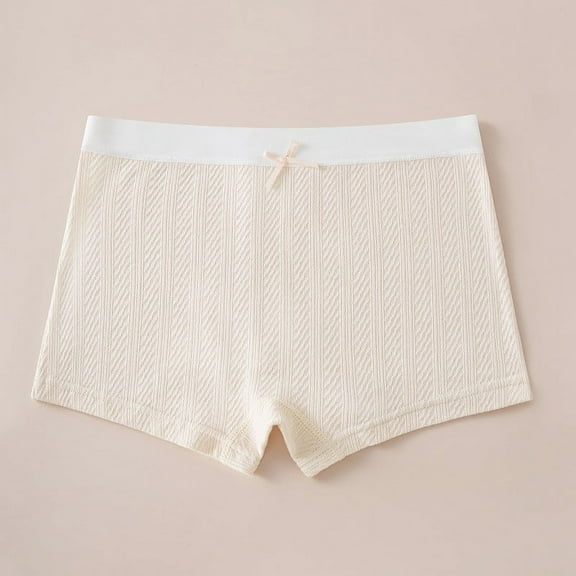 Bnwani Cotton Underwear for Girls Solid Boxer Briefs Safety Solid Panties