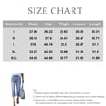 thumbnail image 4 of ASDFVBKG Women's Wide Leg Baggy Jeans Cropped Trendy Capri Jeans Stretch Denim Pull on Raw Hem Summer Denim Trouser Light Blue L, 4 of 5
