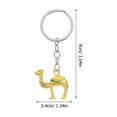 thumbnail image 2 of PTOOTP Set of 3 Stylish Camel Charm Keychains Zinc Alloy Key for Women Travel Accessories and Daily Use, 2 of 8