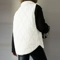thumbnail image 3 of Xyxonk Puffer Vest Causal Sleeveless Quilted Jackets Zip Up Outerwear Vests Womens Fall Fashion 2025,White L, 3 of 4
