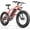 Red, variant on WOOKEN Electric Bike for Adults, 750W Ebike, 25MPH 60Miles Electric Mountain Bike, 26" Fat Tire Electric Bicycle with 48V 15AH Battery, Rear Rack, Lockable Suspension Fork,7 Speed,UL 2849