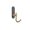 Black/B, variant on Ceramic Gold Wall Hook 2.4x2.4in No-Drill Adhesive Bathroom/Kitchen Hanger for Towels/Bags (Black/White/Red/Green 0.39lb)