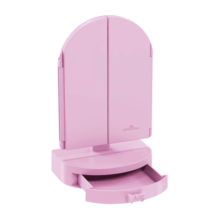 Impressions Vanity Darling Arch Trifold LED Tri Tone Makeup Mirror