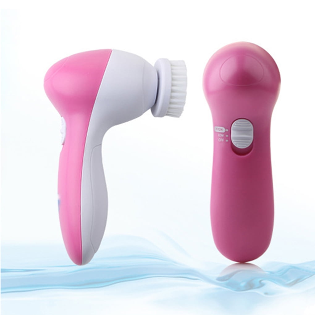 5 in 1 Multi-function Electric Wash Face Machine Pore Cleaner Body Facial Cleaning Massage Mini Skin Beauty Massager Brush