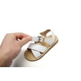 thumbnail image 4 of Toddler Girl's Casual Open Toe Princess Flat Summer Sandals (6-12M), 4 of 5