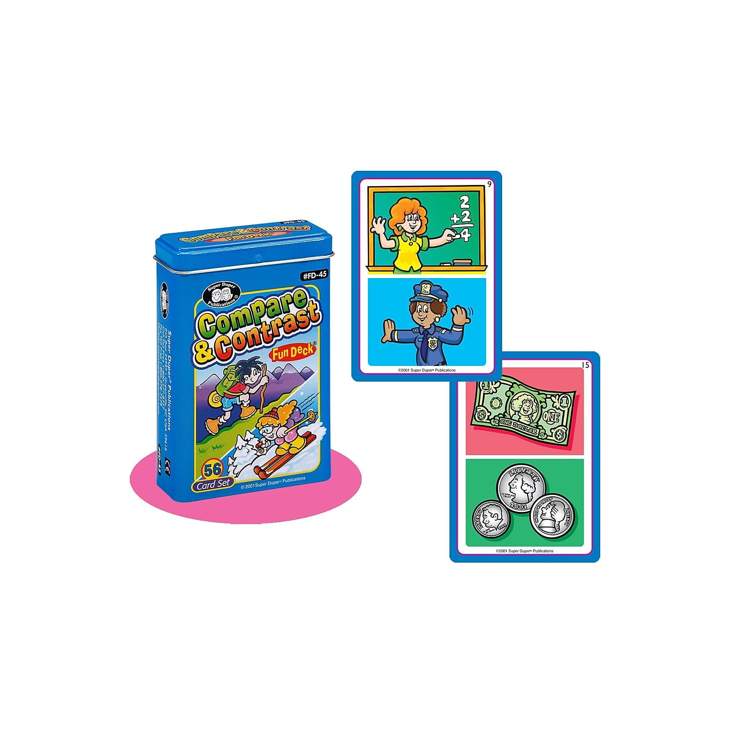 Super Duper Publications Compare and Contrast Fun Deck Language