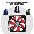 thumbnail image 4 of Case Fan  Cooling Case Fan  Pc Case Fan  Pc Case Cooler 14cm 12V Ultra Quiet Case Cooler PC Cooling Fan For Desktop Computer, 4 of 8