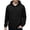 #b9-black hoodies for men, variant on lcziwo Mens Drawstring Hoodies Long Sleeve Solid Color Hooded Pullover Big and Tall Sweatshirt Hoodies with Zip Pockets Black,L