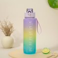 thumbnail image 3 of 1000ml Three Color Gradient Sports Water Cup, Sports and Fitness Hydration, Suitable for Daily Exercise and Fitness Use(Purple), 3 of 6