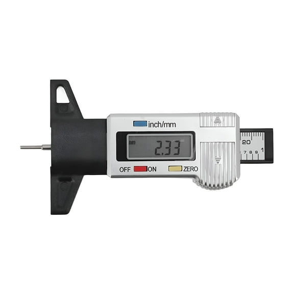 GJX Tire Tread Depth Gauge Large Digital Display Accurate Tread Checker for Truck Car Motorcycle