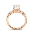 thumbnail image 6 of solitaire jewels 2.5CT Oval Moissanit Engagement Ring For Women, 10K Rose Gold, 6 of 7