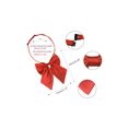 thumbnail image 2 of INSPIRE CHIC Women's Adjustable Solid Color Pre-Tied Bowknot Cute Bow Tie 2Pcs Red+Dark Red One Size, 2 of 6
