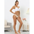thumbnail image 5 of Unique Bargains Underwear for Women Low-Bikini Sporty Sweat-Absorbing Thongs M Beige, 5 of 6