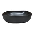 thumbnail image 3 of 20 in. Oval Black Finish Ceramic Vessel Bathroom Vanity Sink, 3 of 11