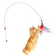 thumbnail image 4 of Cat Teaser Fake Feather Interactive Creative Bell Cat Play Wand Kitten Wand Toy, 4 of 6