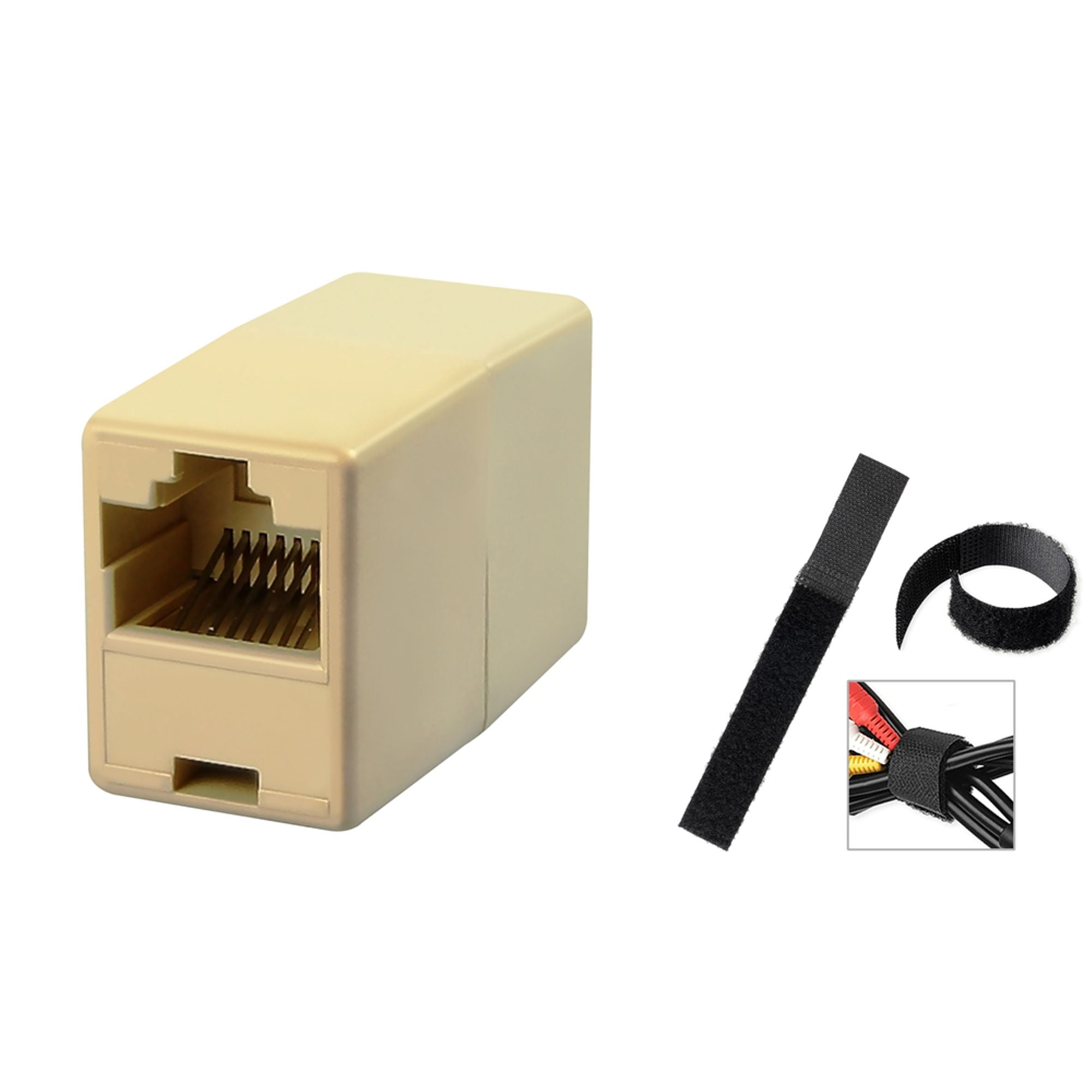 20 Pcs RJ45 CAT5 Network Cable Connector Adapter Extender Plug Coupler Joiner