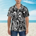 thumbnail image 4 of Japanese Totto Hawaiian Shirts For Men, Summer Short-Sleeve Relaxed-Fit Button-Down Shirts Small, 4 of 9