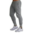 thumbnail image 3 of YEAHDOR Mens Mid Waist Jogger Pants Solid Color Fitness Running Sweatpants Trousers Dark Gray S, 3 of 5