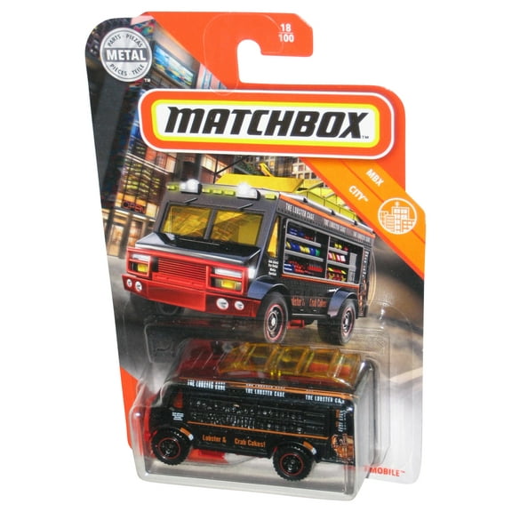 Matchbox MBX City (2019) Black Chow Mobile Die-Cast Metal Toy Truck 18/100