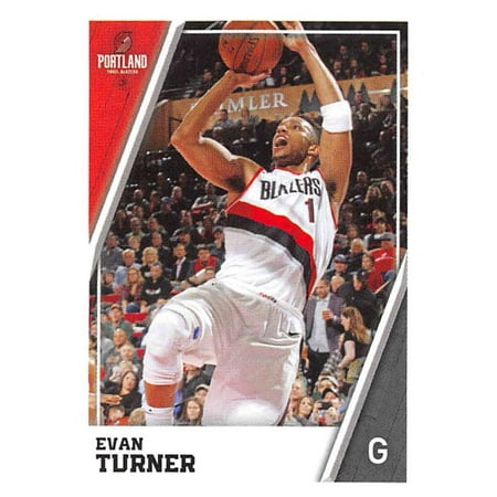 Trail Turner Shell - 2018-19 Panini NBA Stickers #357 Evan Turner Portland Trail Blazers Basketball Sticker