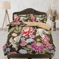 thumbnail image 1 of Vintage Floral Juego de Funda Nórdica | Arte Japonés Juego de Cama con Funda de Almohada, 1 of 4