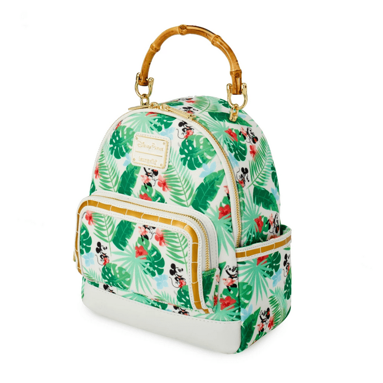 Disney Parks Stitch Tropical Florals Mini Backpack Bag New with Tag 