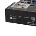 thumbnail image 3 of BIMZUC 4 Channel Professional Audio Mixer Computer Recording Sound Board USB Stereo Mixing Console for Home and Stage Use (10.24 inches / 26.00 cm), 3 of 9