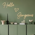 thumbnail image 6 of ESTART Hello Gorgeous Gold Metal Wall Art, Modern Farmhouse Sign for Bathroom Bedroom Decor, 6 of 9