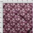 thumbnail image 3 of oneOone Polyester Spandex Dark Magenta Fabric Ocean Jelly Fish Sewing Material Print Fabric By The Yard 56 Inch Wide, 3 of 4