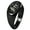 Black, variant on Sterling Silver Love Heart Calligraphy Swirl Engraved Oval Flat Top Polished Ring