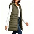 thumbnail image 5 of VBVC Women's Long Puffer Vest with Pockets , Quilted Hooded Sleeveless Jacket For Women, S-3XL, 5 of 7