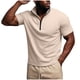thumbnail image 4 of Ceisia Men's Casual Striped Half Button Round Neck Pullover with Pocket Daily Fashion Top Gift, 4 of 6