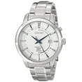 thumbnail image 2 of Seiko Men's SUN037 Core White Dial Stainless Steel GMT Kinetic Watch, 2 of 2