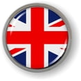 thumbnail image 5 of BestLicensePlateFrames Union Jack United Kingdom Flag 3D Domed CAR Emblem Badge Sticker Chrome Metal Round Bezel, 5 of 5