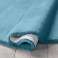 thumbnail image 6 of Well Woven | Faux Rabbit Fur Shag Light Blue | Super Soft | Area Rug 6' Round, 6 of 7