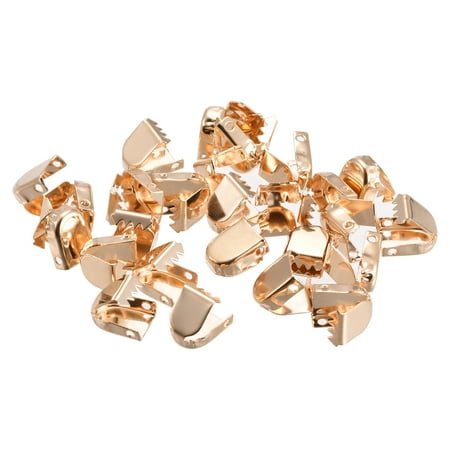 

Uxcell 10x7mm Stainless Steel No Tie Shoelace End Clips Glossy Type Gold 30 Pack