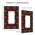 thumbnail image 3 of Balery Gold Glitter Heart for Duplex Wall Plates Kit, Electrical Outlet Covers, Standard Size 1-Gang 5.0" x3.0", Electric Receptacle Plug Covers-Style U, 3 of 6
