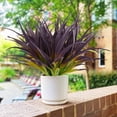 thumbnail image 2 of ZOELNIC 4/8Pcs Artificial Grass Plants Outdoor UV Resistant Fake Faux Greenery Stems for Home Window Garden Office Patio Pathway Front Porch Garden Decor, 2 of 7