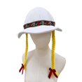 thumbnail image 6 of Slccxzc Floral Embroidered Oktoberfest Hat Adult Braided Bavarian Sun Cap, 6 of 7