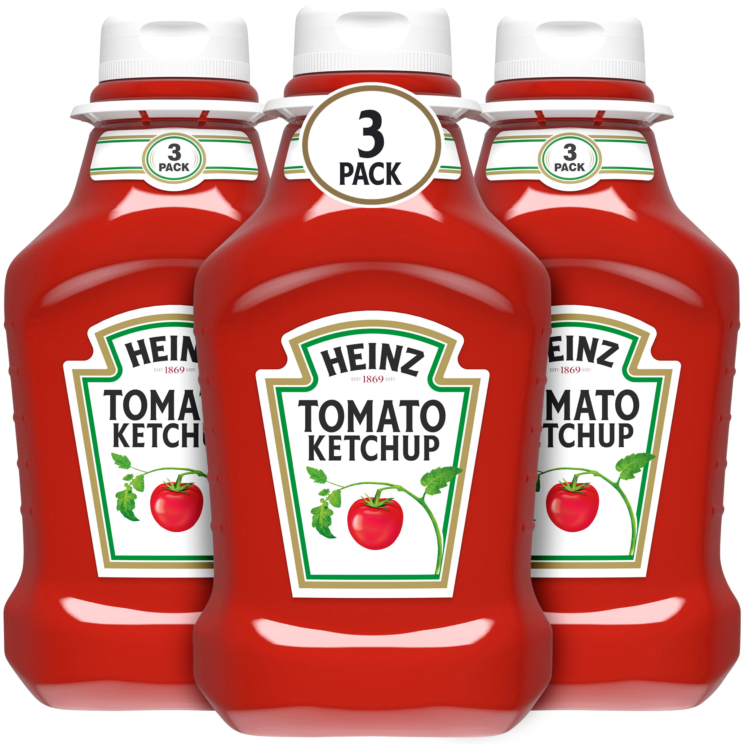Heinz Tomato Ketchup, 3 - 44 oz Bottles - Walmart.com - Walmart.com