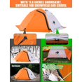 thumbnail image 2 of IC ICLOVER 4 Season Backpacking Tent for 2 Person Ultralight Waterproof All Weather Double Layer Camping Tents for Backpacker Outdoor Hiking Survival - Orange, 2 of 8
