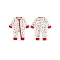 thumbnail image 2 of BemeyourBBs Newborn Baby Boys Girl Valentines Day Outfits Cute Infant Bear Excavator Romper Zipper One Piece Jumpsuit Long Sleeve Fall Winer Spring Clothes, 2 of 9