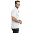 thumbnail image 3 of District Made Mens Stretch Pique Polo-XS (White), 3 of 6