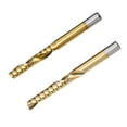 thumbnail image 4 of 2Pcs Single Flute Spiral End Mill Carbide Router Bits for Aluminium Board 4*22mm, 4 of 8