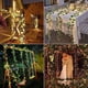 thumbnail image 4 of Cadena de Luces Solares de Ratán para Exteriores, Alambre de Cobre, Cadena de Luces Decorativas de Ratán para Jardín, Patio, Decoración de Bodas, 10 M, 4 of 8