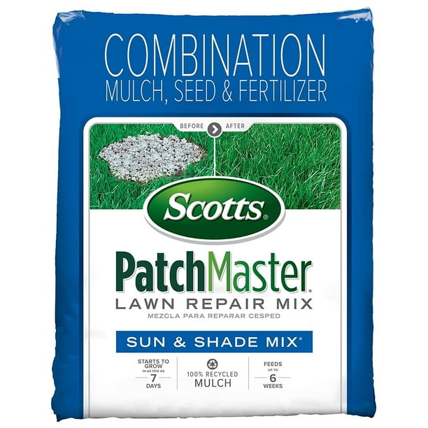 Scotts PatchMaster Lawn Repair Mix Sun and Shade Mix, 4.75Pound (Grass Seed Mix) Walmart