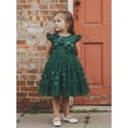 thumbnail image 6 of BemeyourBBs Toddler Baby Girl Formal Dress Toddler Wedding Guest Dress Girls Butterfly Tulle Tutu Dress Baby Girl Elegant Flutter Sleeve Birthday Party Princess Dresses 3 4 5 6 7 8 9 10 Years, 6 of 9