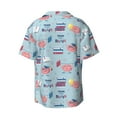 thumbnail image 4 of Goofa Brain Training Printed Men's Casual Short-sleeved Shirt,Lightweight Breathable Button-down,Summer Casual men's top,Versatile Fashion shirt-Large, 4 of 7
