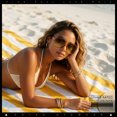 thumbnail image 4 of SA106 Womens Extra Oversized Round Exposed Lens Butterfly Sunglasses / Beige Green Frame - Brown Green Lens, 4 of 8